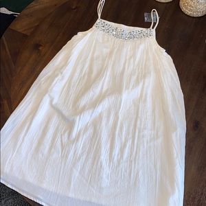 Gorgeous White with Sparkles Dress/Cover Up